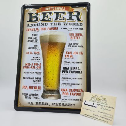 Picture of Blechschild "Beer Around The World"