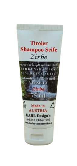 Bild von Tiroler Shampoo Seife - Zirbe - 75ml