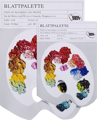 Bild von Blattmalpalette 80gr. A3 50 Bl.