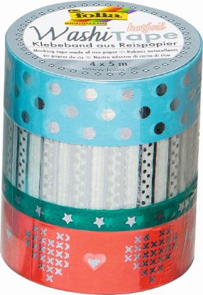 Picture of Washi-Tape 4er-Set silber III