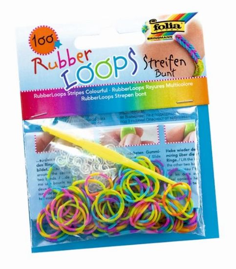 Bild von Rubber Loops Streifen bunt