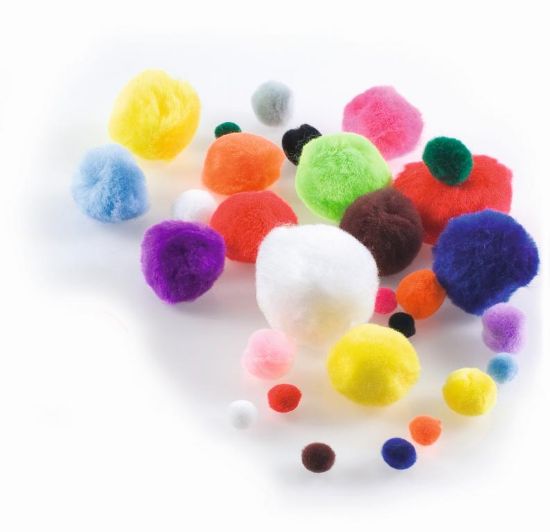 Picture of Pompons mix bunt 100 Stück