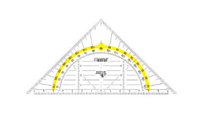 Bild von Jolly Geometrie Dreieck 16 cm transparent