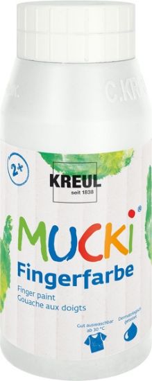 Bild von MUCKI Fingerfarbe Weiß 750 ml