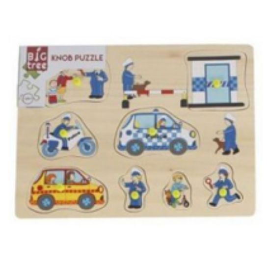 Bild von Holzpuzzle Polizei