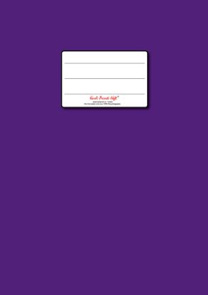 Picture of A4 liniert mit Rahmen 10mm 24 Blatt - violett