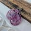 Picture of Ornament-Ohrstecker - Tropfenform - purple