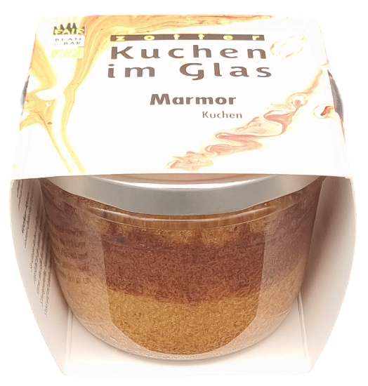 Bild von BIO Kuchen im Glas -Marmorkuchen  - zotter