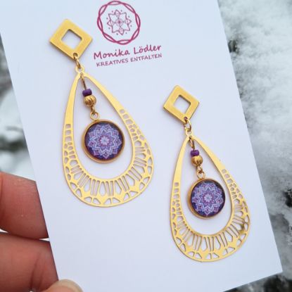 Picture of Mandala der Wahrhaftigkeit - Ohrstecker NINA