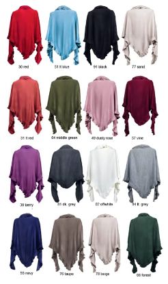 Picture of Damenponcho Dusty Rose