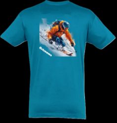 Bild von Tshirt- Skifahrer