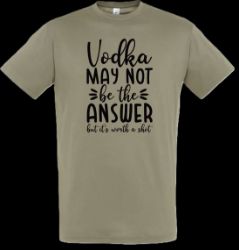 Bild von Tshirt- Vodka may not be the answer