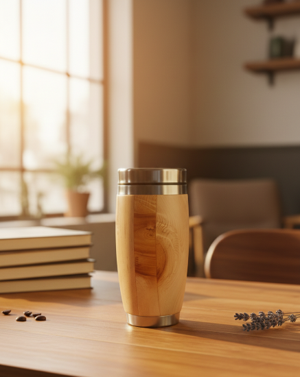 Picture of Zirbenholz Coffee/Tea to go Becher 