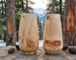 Bild von Zirbenholz Vase